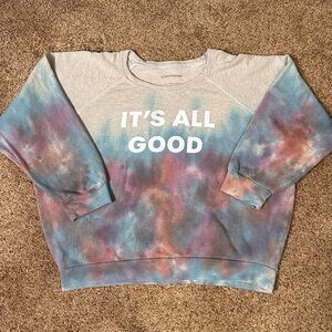 Good hYOUman IT’S ALL GOOD Tie-Dye Sweatshirt Size Large from Anthropologie
